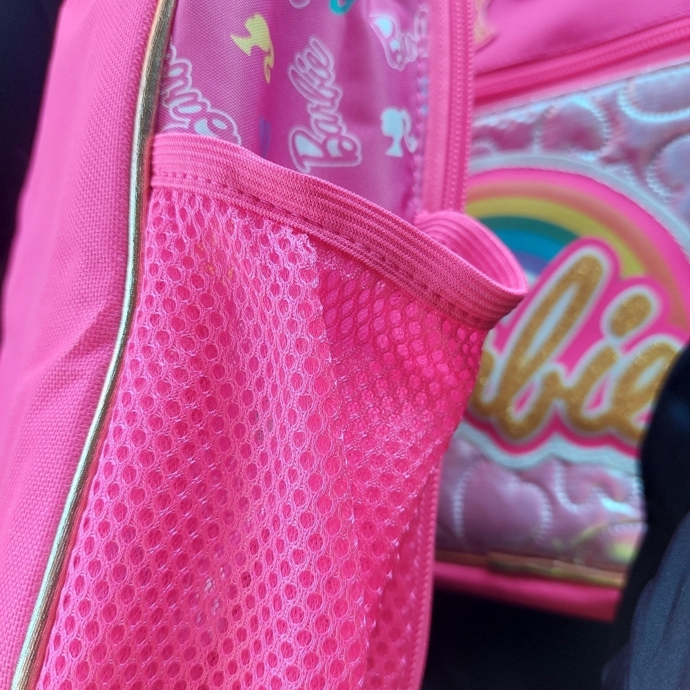 BARBIE X2 Mattel Barbie LUNCH bag Pink With TAGS Rainbow Glitter ( Bag E) - Picture 4 of 5